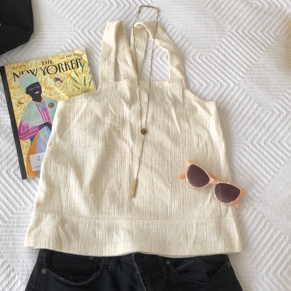Textured Madewell apron tank (XXS)